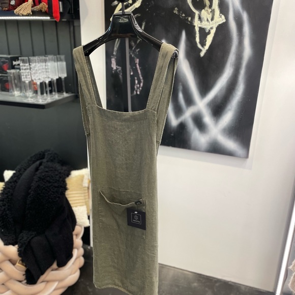 Haomy Japanese Kyoto Apron - Khaki - Picture 3 of 4